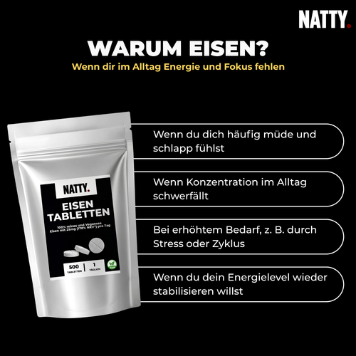 Eisen Tabletten - 500 Stück