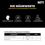 Schwarzkümmelöl Softgels - 240 Stück