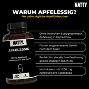 Apfelessig Kapseln - 120 vegane Kapseln