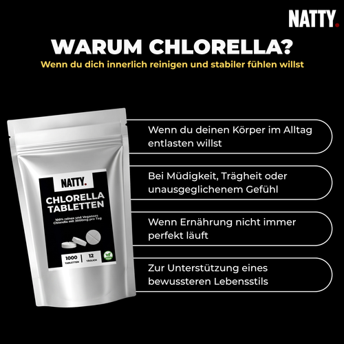 Chlorella Tabletten - 1000 Stück