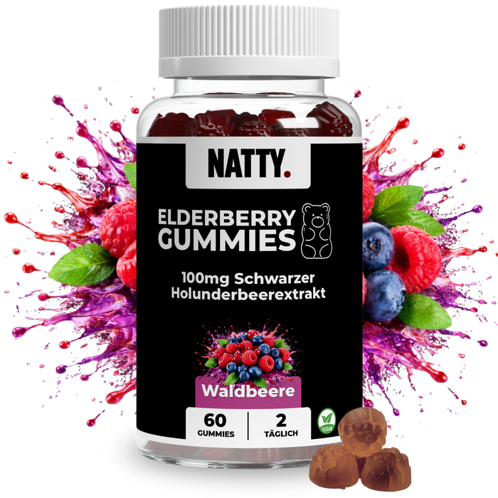 Vitamin C + Zink + Holunder Gummies - 60 Stück