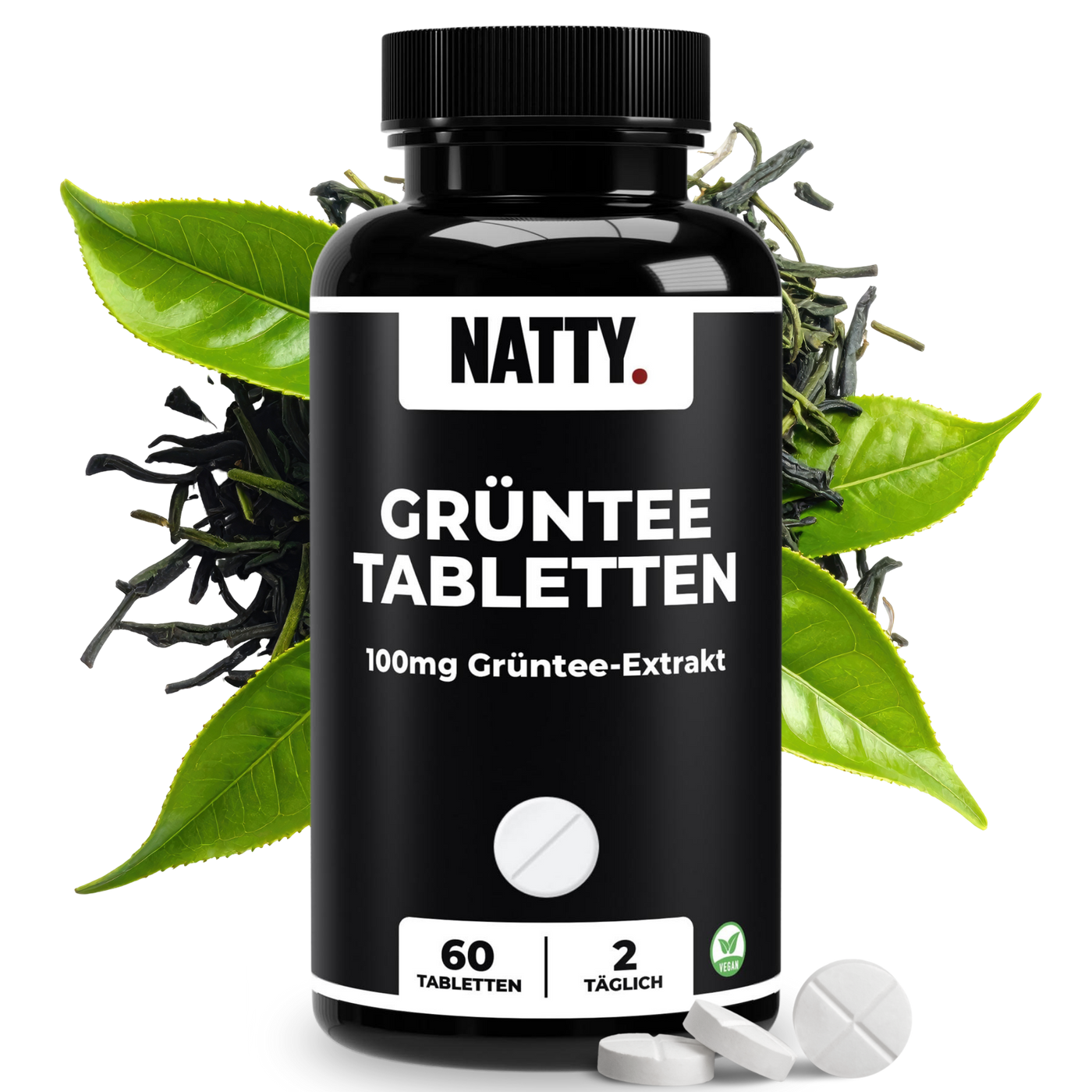 Grüntee Extrakt Tabletten - 60 Stück
