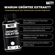 Grüntee Extrakt Tabletten - 60 Stück