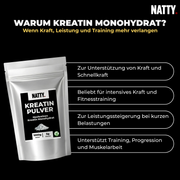 Kreatin Monohydrat Pulver - 1000g