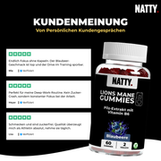 Löwenmähne Gummies - 60 Stück