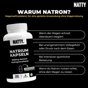 Natron Kapseln (magensaftresistent) - 120 Stück