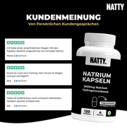 Natron Kapseln (magensaftresistent) - 120 Stück