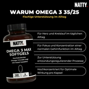 Omega 3 Kapseln 1400mg - 120 Softgels