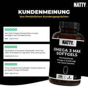 Omega 3 Kapseln 1400mg - 120 Softgels