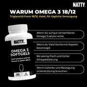 Omega 3 Kapseln 600mg - 120 Softgels