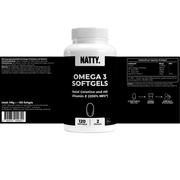 Omega 3 Kapseln 600mg - 120 Softgels