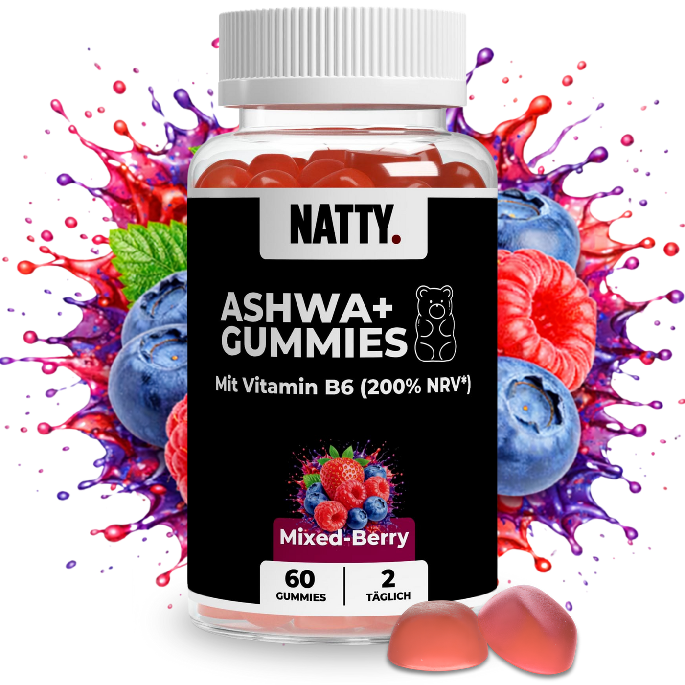 Ashwagandha Gummies (hochdosiert) - 60 Stück