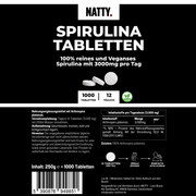 Spirulina Tabletten - 1000 Stück
