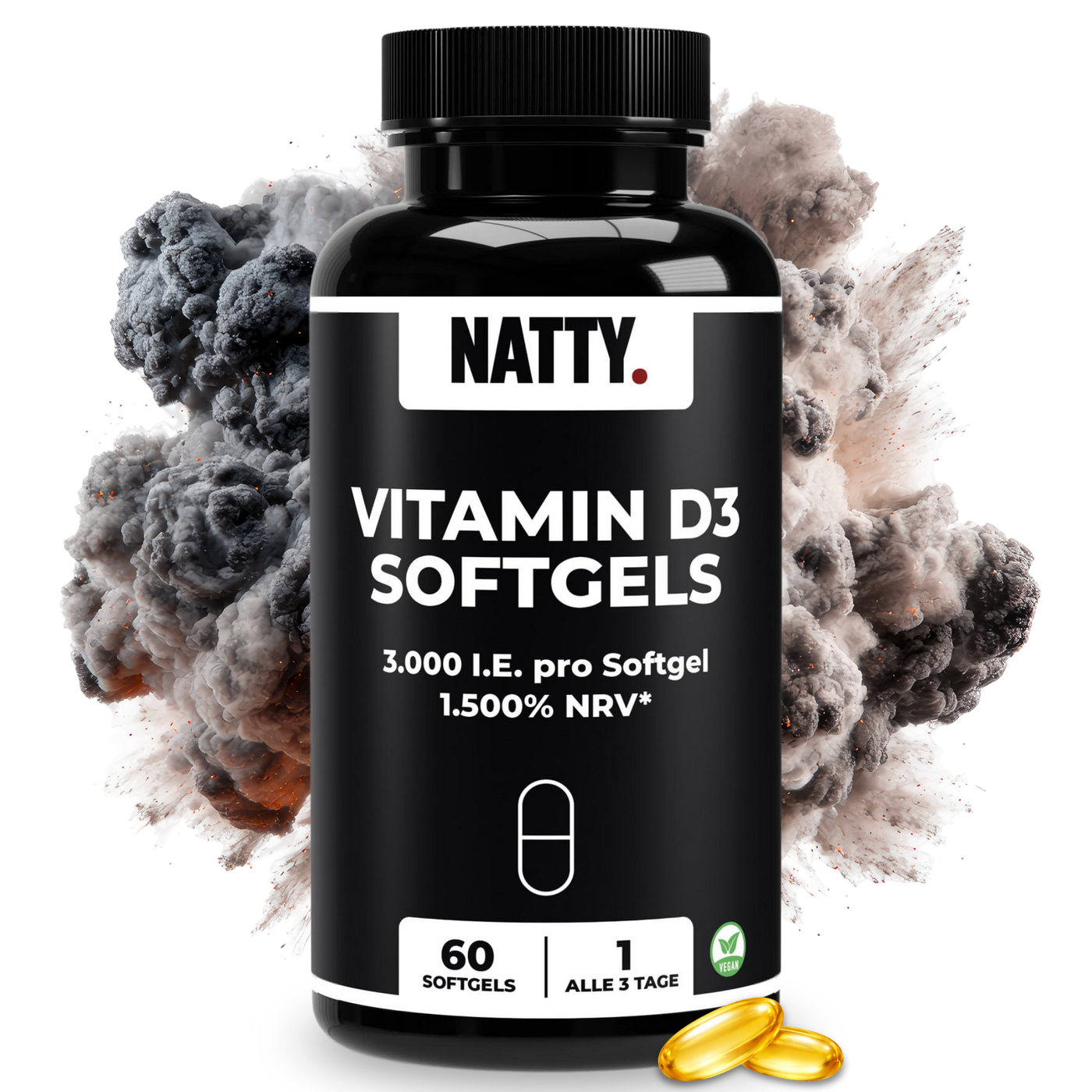 Vitamin D3 3000 IE Softgels - 60 Stück