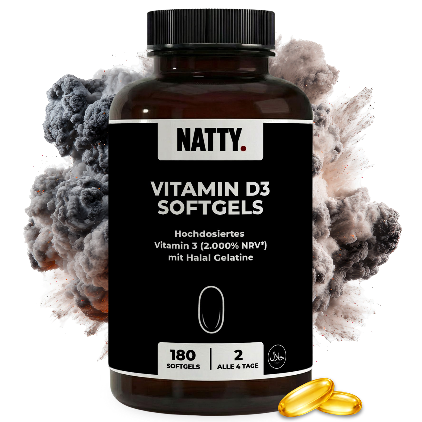 Vitamin D3 4000 IE Softgels - 180 Stück