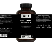 Vitamin D3 4000 IE Softgels - 180 Stück