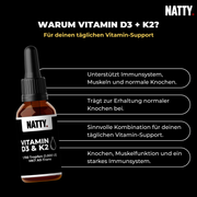 Vitamin D3 + K2 Tropfen